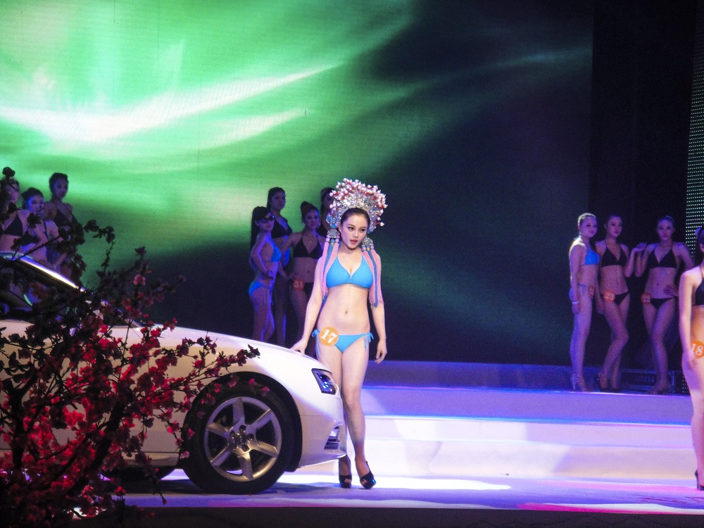 城市小姐冠军选拔赛沙画表演